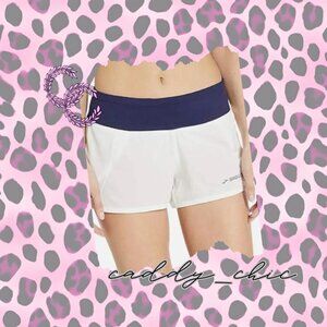 NWT Brooks Running Chaser 3” Shorts - White/Navy, Large